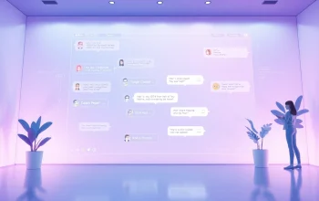 Engaging interface of an ai nsfw chat platform showcasing AI character interactions and vibrant chat elements.
