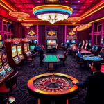 Exciting scene at the meilleur casino en ligne France showcasing vibrant gaming action.