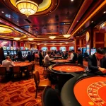 Players enjoying a vibrant casino experience at https://68vip.sh/ with roulette tables and slot machines.