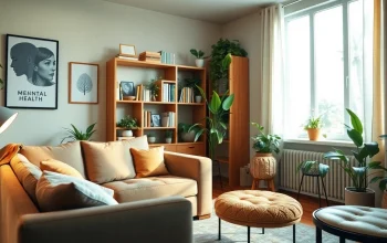 Engage with effective mental health tips in a welcoming therapist's office environment.